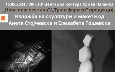 Изложба ,,Нова перспектива / Трансформер продукција” на уметничките Анета Стојчевска и Елизабета Тошевска